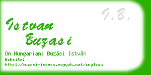 istvan buzasi business card