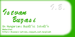 istvan buzasi business card